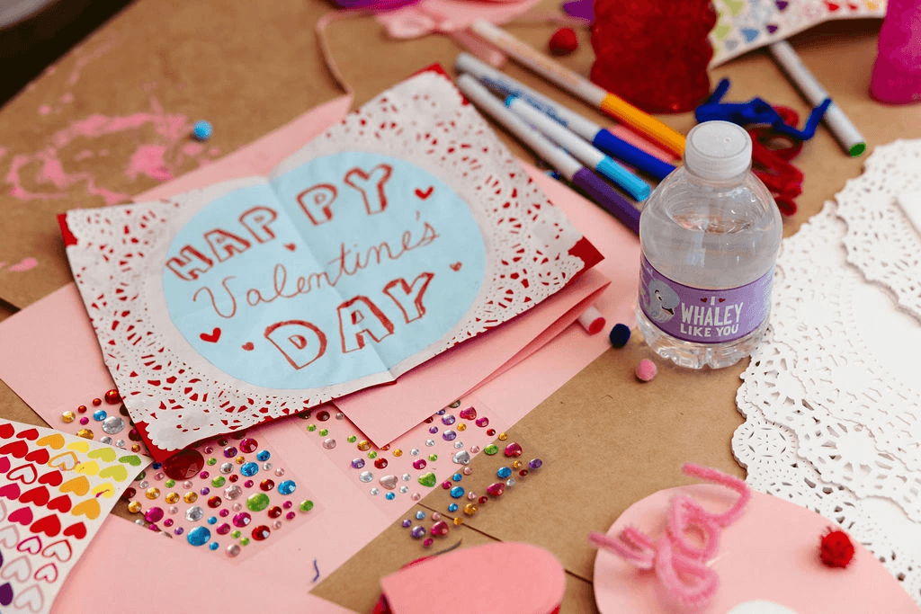 DIY Valentine's Day Cards supplies