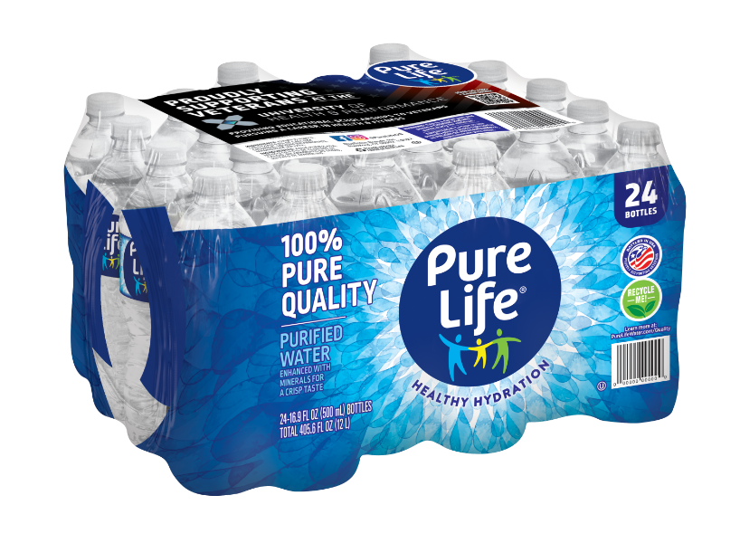 Pure Life 500 mL Purified Water 24 pack (angled)