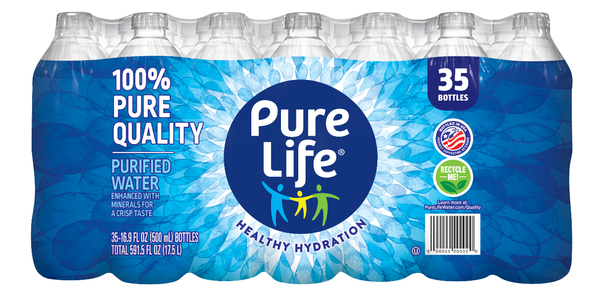 Pure Life 500 mL Purified Water 35 pack (front)