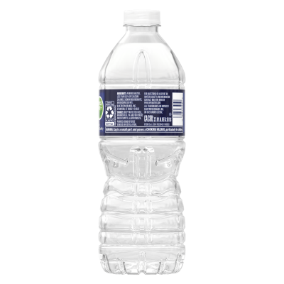 Purelife Purified Water 500ml Single bottle back view