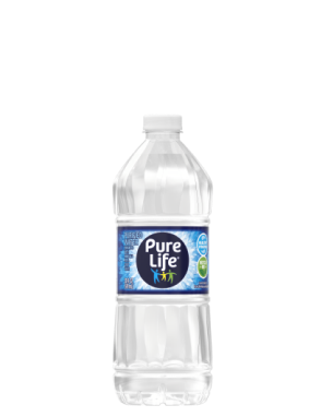 Pure Life purified water 20 fluid ounce bottle.