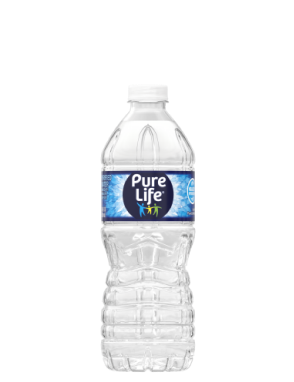 Pure Life purified water 500 mL bottle.